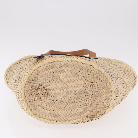 LOEWE Ken Price Collaboration Hand Bag Raffia Beige Auth 184871M