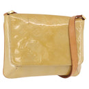 LOUIS VUITTON Monogram Vernis Thompson Street Bag Beige M91301 LV Auth 184873A-1