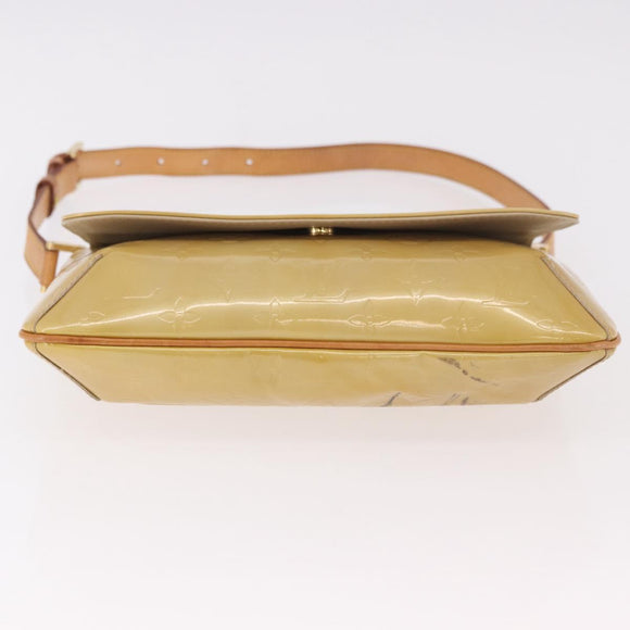 LOUIS VUITTON Monogram Vernis Thompson Street Bag Beige M91301 LV Auth 184873A