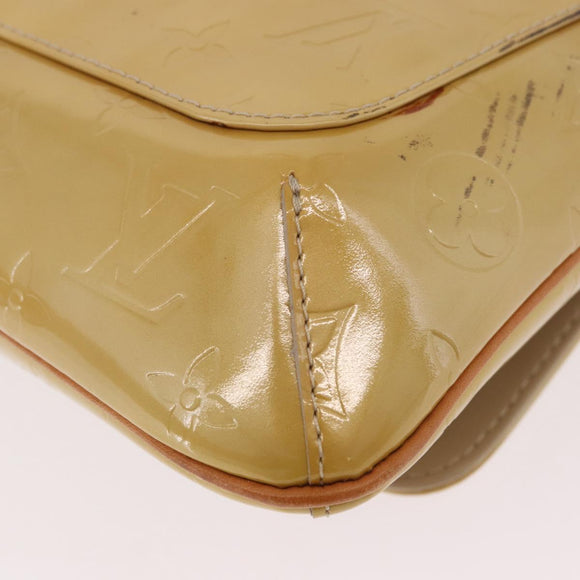 LOUIS VUITTON Monogram Vernis Thompson Street Bag Beige M91301 LV Auth 184873A