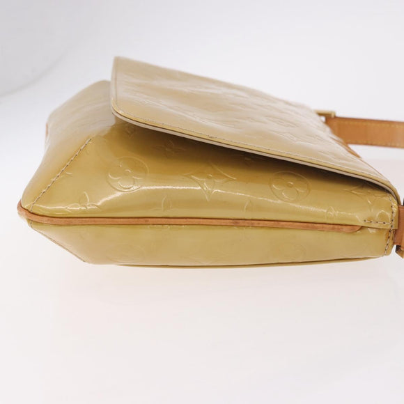 LOUIS VUITTON Monogram Vernis Thompson Street Bag Beige M91301 LV Auth 184873A