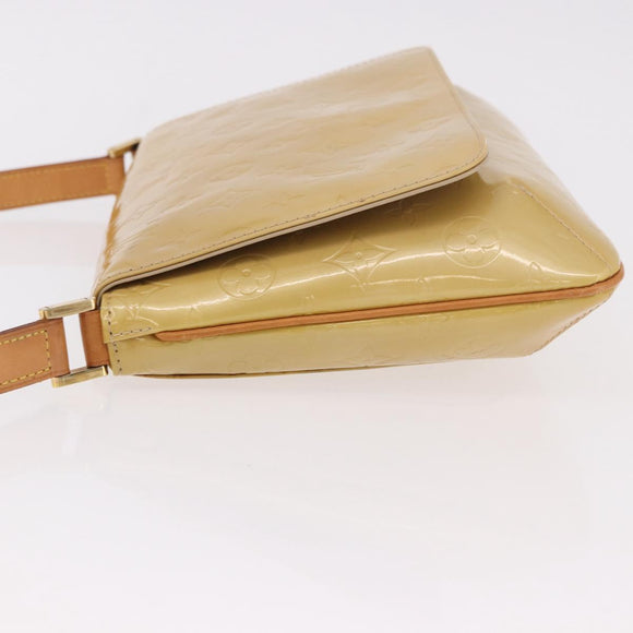 LOUIS VUITTON Monogram Vernis Thompson Street Bag Beige M91301 LV Auth 184873A
