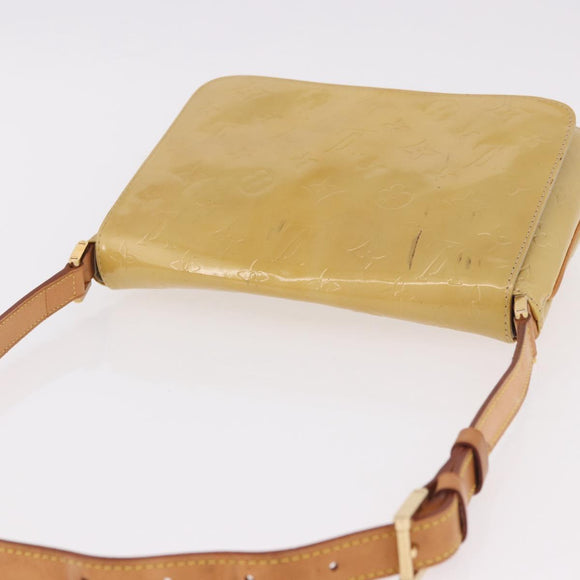 LOUIS VUITTON Monogram Vernis Thompson Street Bag Beige M91301 LV Auth 184873A