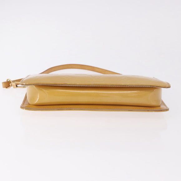 LOUIS VUITTON Monogram Vernis Lexington Pouch Beige M91010 LV Auth 184874
