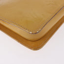 LOUIS VUITTON Monogram Vernis Lexington Pouch Beige M91010 LV Auth 184874-15