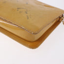 LOUIS VUITTON Monogram Vernis Lexington Pouch Beige M91010 LV Auth 184874-18