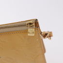 LOUIS VUITTON Monogram Vernis Lexington Pouch Beige M91010 LV Auth 184874-19