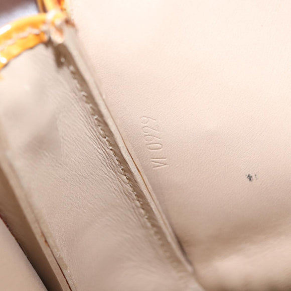 LOUIS VUITTON Monogram Vernis Lexington Pouch Beige M91010 LV Auth 184874