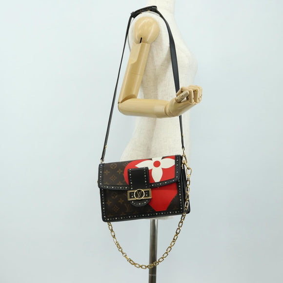 LOUIS VUITTON Monogram Game On Dauphine MM Shoulder Bag M57448 LV Auth 184875SM