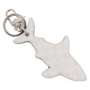 LOUIS VUITTON Porte Cles LV Shark Charm Leather Blue MP2978 LV Auth 184879M-4