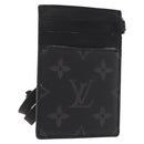 LOUIS VUITTON Monogram Eclipse Card Case M61690 LV Auth 184880A-1