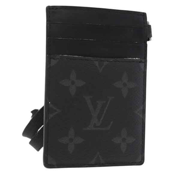 LOUIS VUITTON Monogram Eclipse Card Case M61690 LV Auth 184880A