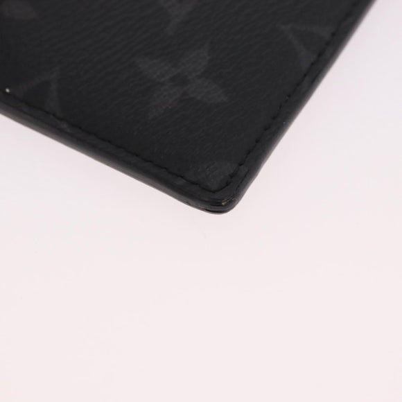 LOUIS VUITTON Monogram Eclipse Card Case M61690 LV Auth 184880A
