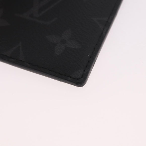 LOUIS VUITTON Monogram Eclipse Card Case M61690 LV Auth 184880A