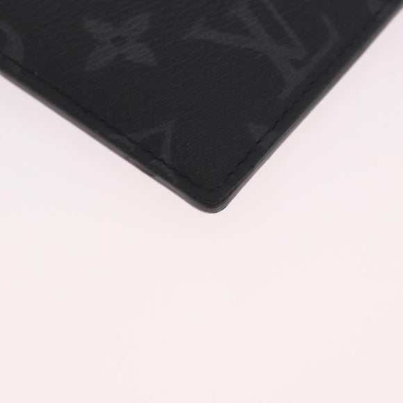 LOUIS VUITTON Monogram Eclipse Card Case M61690 LV Auth 184880A