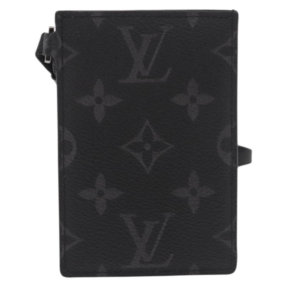 LOUIS VUITTON Monogram Eclipse Card Case M61690 LV Auth 184880A