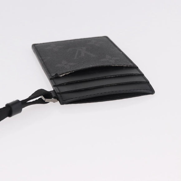 LOUIS VUITTON Monogram Eclipse Card Case M61690 LV Auth 184880A