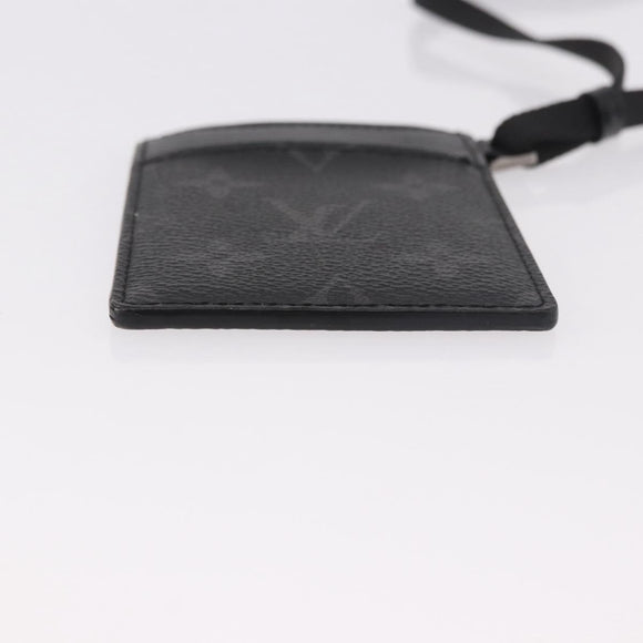 LOUIS VUITTON Monogram Eclipse Card Case M61690 LV Auth 184880A