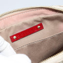 CELINE Macadam Canvas Shoulder Bag Beige Gold Auth 184882V-17