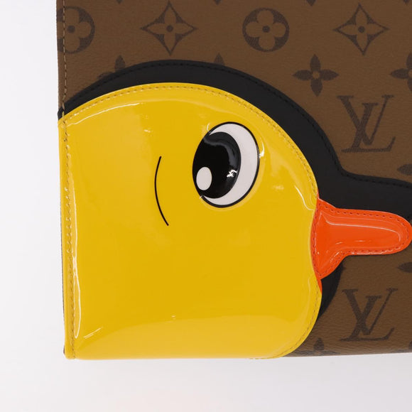 LOUIS VUITTON Monogram Reverse Trio Posh Toilette Clutch M11254 LV Auth 184887SM