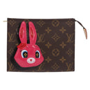 LOUIS VUITTON Monogram Reverse Trio Posh Toilette Clutch M11254 LV Auth 184887SM-18