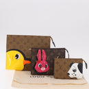 LOUIS VUITTON Monogram Reverse Trio Posh Toilette Clutch M11254 LV Auth 184887SM-50