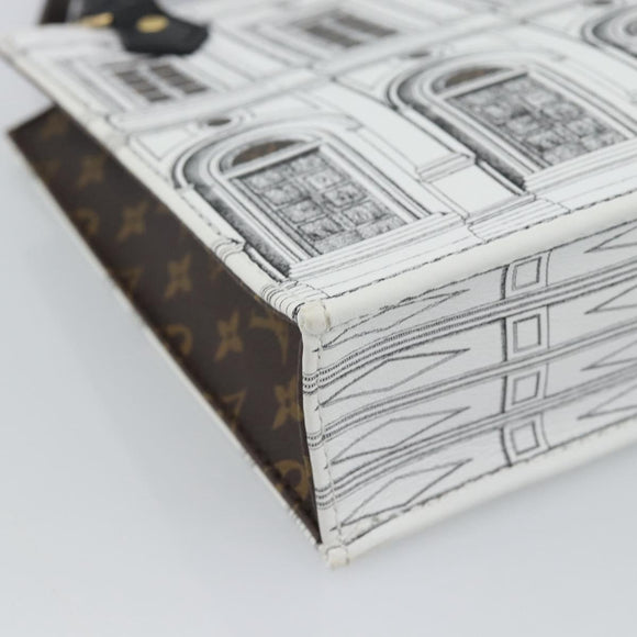 LOUIS VUITTON Monogram Fornasetti Petit Sac Plat Bag M80991 LV Auth 184888SM
