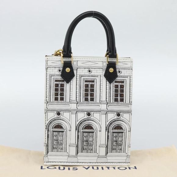 LOUIS VUITTON Monogram Fornasetti Petit Sac Plat Bag M80991 LV Auth 184888SM