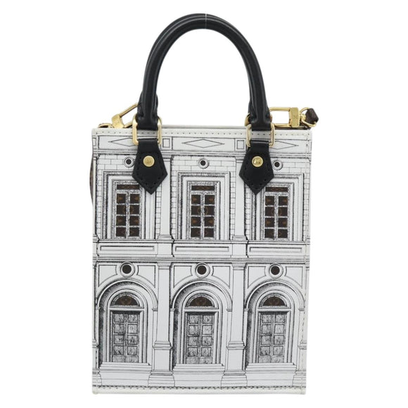 LOUIS VUITTON Monogram Fornasetti Petit Sac Plat Bag M80991 LV Auth 184888SM