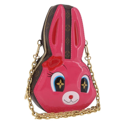 LOUIS VUITTON Monogram Wallet On Chain Rabbit Bag Rose M11452 LV Auth 184890SM