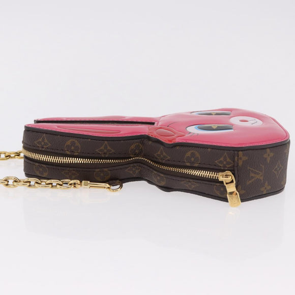 LOUIS VUITTON Monogram Wallet On Chain Rabbit Bag Rose M11452 LV Auth 184890SM
