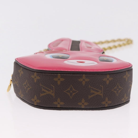LOUIS VUITTON Monogram Wallet On Chain Rabbit Bag Rose M11452 LV Auth 184890SM