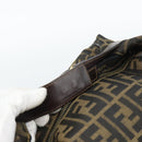 FENDI Zucca Canvas Vanity Hand Bag Black Brown Auth 184898-7