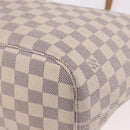 LOUIS VUITTON Damier Azur Neverfull MM Tote Bag N41605 LV Auth 184900-14
