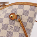 LOUIS VUITTON Damier Azur Neverfull MM Tote Bag N41605 LV Auth 184900-17