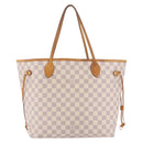 LOUIS VUITTON Damier Azur Neverfull MM Tote Bag N41605 LV Auth 184900-2