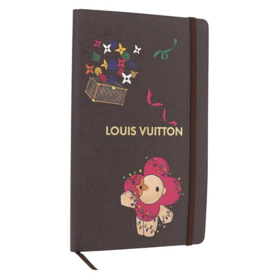LOUIS VUITTON Monogram Vivienne Notebook MM Jane & Sticker GI1485 Auth 184901M