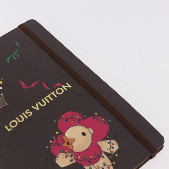 LOUIS VUITTON Monogram Vivienne Notebook MM Jane & Sticker GI1485 Auth 184901M