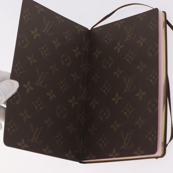 LOUIS VUITTON Monogram Vivienne Notebook MM Jane & Sticker GI1485 Auth 184901M