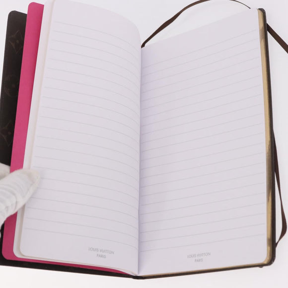 LOUIS VUITTON Monogram Vivienne Notebook MM Jane & Sticker GI1485 Auth 184901M