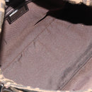FENDI Zucca Canvas Mamma Baguette Shoulder Bag Black Brown Auth 184903SAM-10