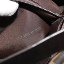 FENDI Zucca Canvas Mamma Baguette Shoulder Bag Black Brown Auth 184903SAM-11