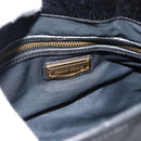 Miu Miu Matelasse Shoulder Bag Leather 2way Black Gold Auth 184904M-22