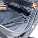 Miu Miu Matelasse Shoulder Bag Leather 2way Black Gold Auth 184904M-23