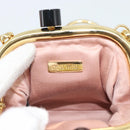 Miu Miu Bell Matelasse Chain Shoulder Bag Leather Black Gold Auth 184906SAM-18