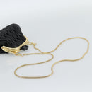 Miu Miu Bell Matelasse Chain Shoulder Bag Leather Black Gold Auth 184906SAM-7