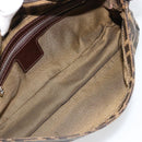 FENDI Zucca Canvas Mamma Baguette Shoulder Bag Black Brown Auth 184908SAM-10