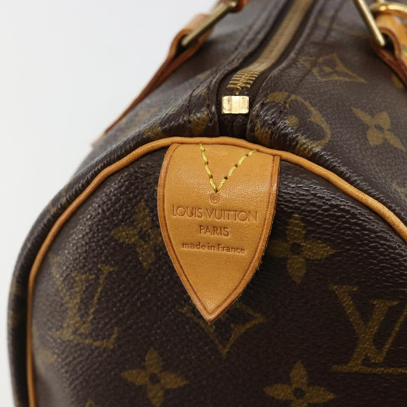 LOUIS VUITTON Monogram Speedy 25 Hand Bag M41528 LV Auth 184910V