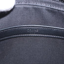 CELINE Macadam Canvas Shoulder Bag PVC Black Silver Auth 184915SAM-16