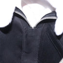 CELINE Macadam Canvas Shoulder Bag PVC Black Silver Auth 184915SAM-19